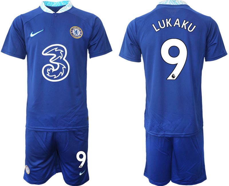 Men 2022-2023 Club Chelsea FC home blue 9 Soccer Jersey